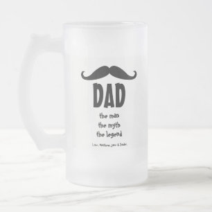 Chope Givrée Papa l'homme le mythe la légende la moustache drôl