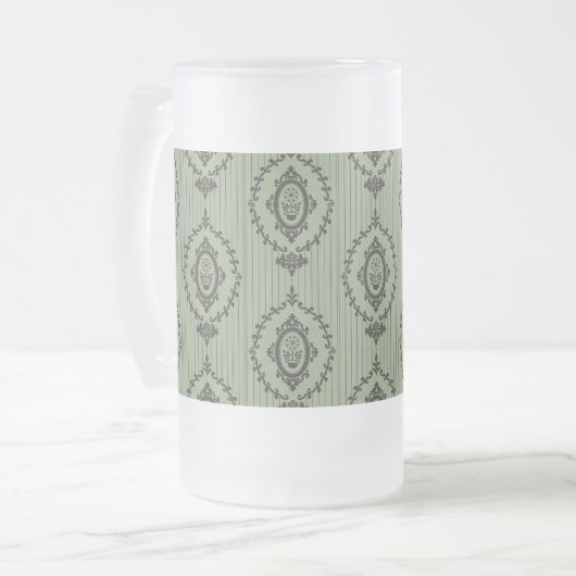Chope Givrée Papier peint baroque en vert (Devant gauche)