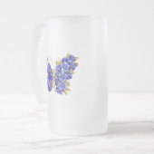Chope Givrée Papillon saphir à fleurs (Devant gauche)