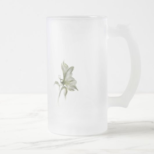 Chope Givrée Papillon vert muqueuse blanche florale gelée (Droit)