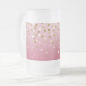 Chope Givrée Parties scintillant moderne en or de fille confett (Devant gauche)