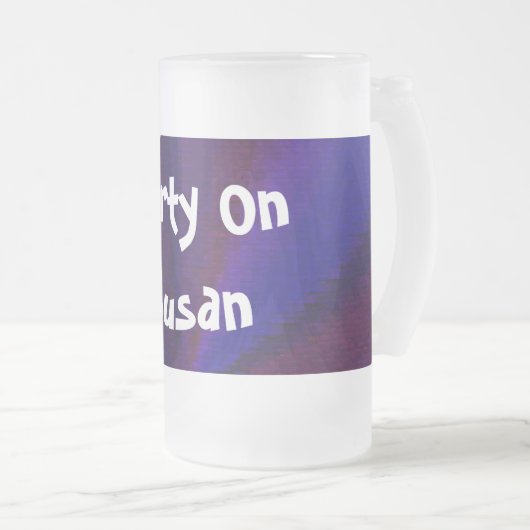 Chope Givrée Patchwork circulaire de dégradé bleu à pourpre (Devant droit)