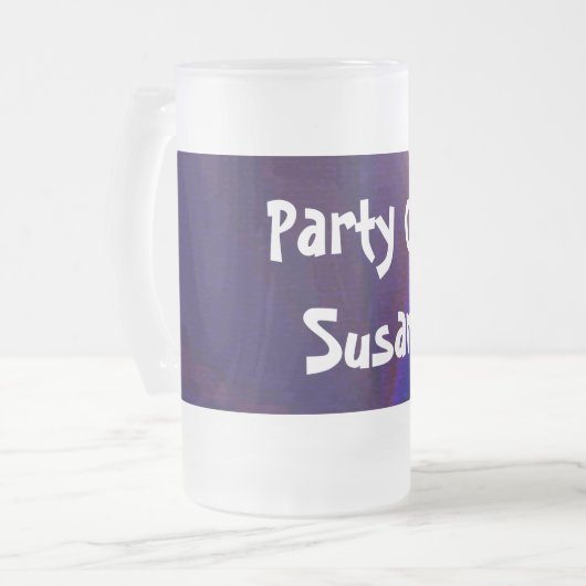 Chope Givrée Patchwork circulaire de dégradé bleu à pourpre (Devant gauche)