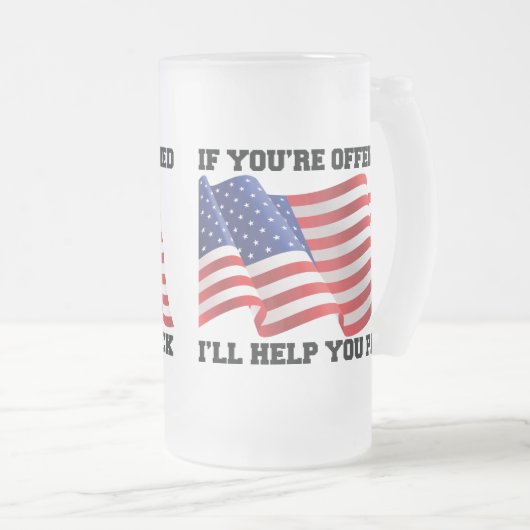 Chope Givrée patriote américain (Devant droit)