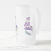 Chope Givrée Pêcheurs grecs en verre givré de 16 oz givré (Devant droit)