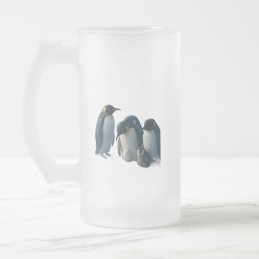 Chope Givrée Penguin frosted glass beer product description (Gauche)
