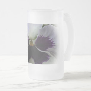 Chope Givrée Pensée violette et blanche