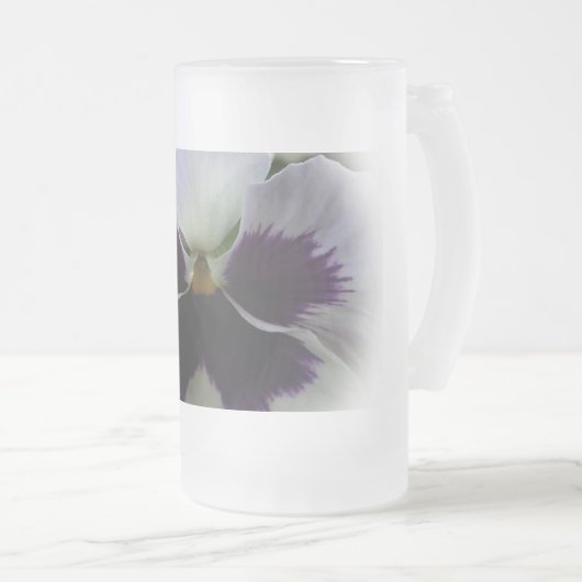 Chope Givrée Pensée violette et blanche (Devant droit)