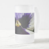 Chope Givrée pensée violette foncée sur blanc (Devant droit)