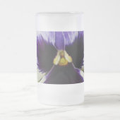 Chope Givrée pensée violette foncée sur blanc (Centre)