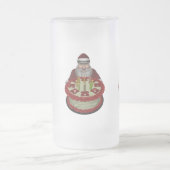 Chope Givrée Père Noël Avec Gâteau D'Anniversaire (Centre)