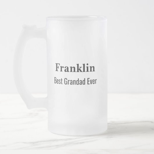 Chope Givrée Personalised Best Grandad Ever Monogrammed  (Gauche)