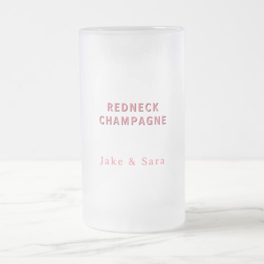 Chope Givrée Personalized Redneck Champagne Pink (Centre)