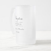 Chope Givrée Personnalisé Groomsman (Devant gauche)