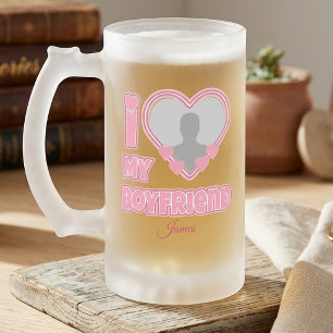 Chope Givrée Personnalisé J'aime mon petit ami – Ajouter une ph