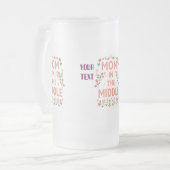 Chope Givrée Personnalisé Maman Floral Custom Texte Cadeau (Devant gauche)