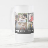 Chope Givrée Personnalisé Meilleur Papa Jamais Photo Collage Pè (Devant gauche)