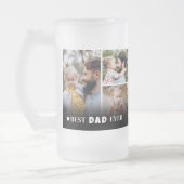 Chope Givrée Personnalisé Meilleur Papa Jamais Photo Collage Pè (Gauche)