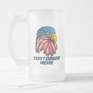 Chope Givrée Personnaliser Drapeau USA Patriotique Américain Ai