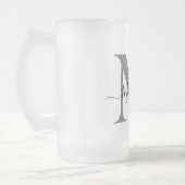 Chope Givrée Personnaliser Monogramme Initial Nom Haut (Gauche)