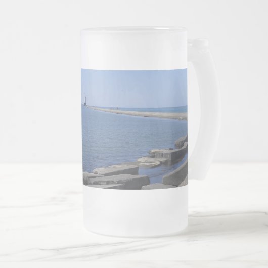 Chope Givrée Phare de North Pierhead, Ludington, MI (Devant droit)