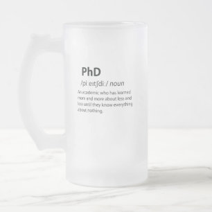 Chope Givrée PhD Drôle Dictionnaire Définition