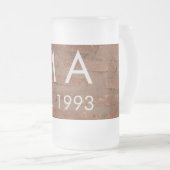 Chope Givrée pierre de brique rustique Brown ajouter le nom let (Devant droit)