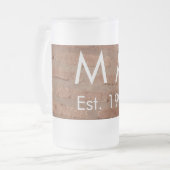 Chope Givrée pierre de brique rustique Brown ajouter le nom let (Devant gauche)