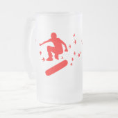 Chope Givrée planche à roulettes. planche avec oiseaux. (Devant gauche)