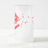 Chope Givrée planche à roulettes. planche avec oiseaux. (Centre)