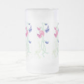 Chope Givrée Pois doux peints à la main de rose, pourpres et (Centre)