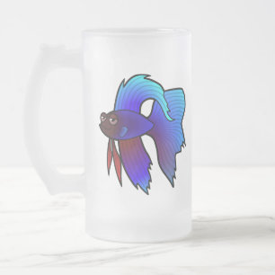 Chope Givrée Poisson combattant cartoon / Poisson combattant si