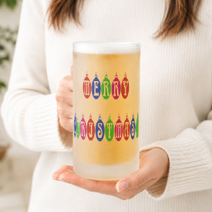 Chope Givrée Police de décoration de Noël Colorée
