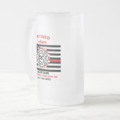 Chope Givrée Pompier Retraité Mince Ligne Rouge Drôle Drôle Dir (Devant gauche)