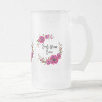Poppies florales rose Fuchsia Wreath Meilleure mam