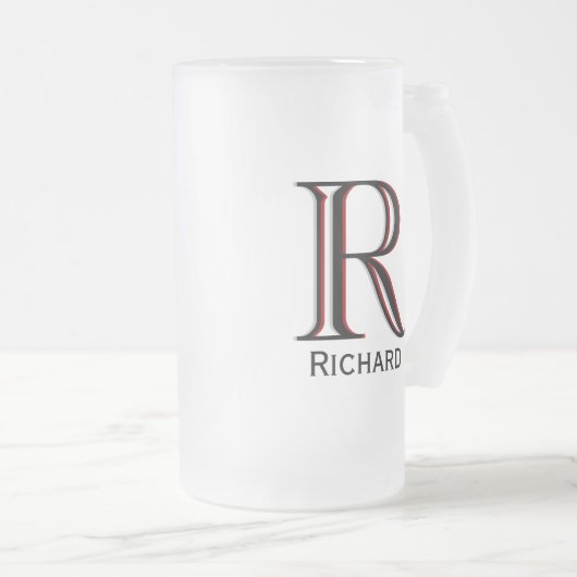 Chope Givrée Prénom du monogramme 3 couleurs personnalisé   (Devant droit)