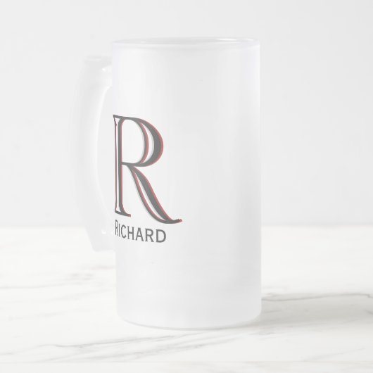 Chope Givrée Prénom du monogramme 3 couleurs personnalisé   (Devant gauche)