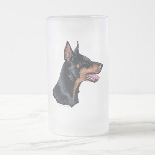 Chope Givrée Profil du Doberman Pinscher (Centre)