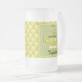 Chope Givrée Quand la vie vous donne citrons drôle typographie  (Devant droit)