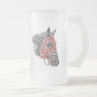 Race Horse Portrait Soies