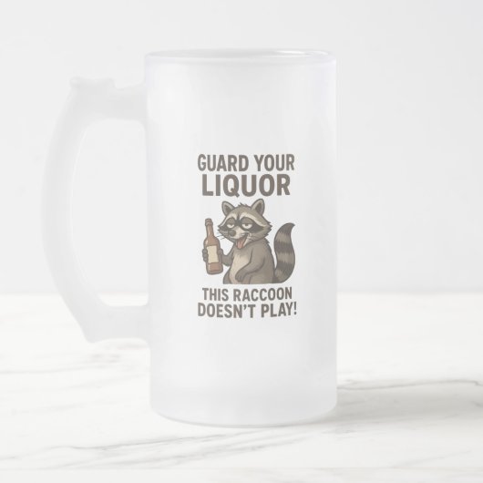 Chope Givrée Raton laveur ivre (Gauche)