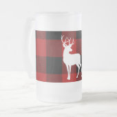 Chope Givrée Red Buffalo Plaid & White Deer (Devant gauche)