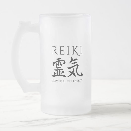 Chope Givrée Reiki 霊 気 Japonais Calligraphic Life Energy (Gauche)