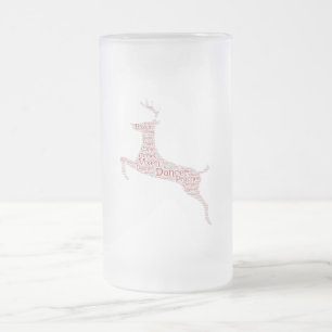 Chope Givrée Reindeer Word Art Rudolph Blixem Comet Cupide