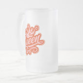 Chope Givrée Reine avec couronne, conception de la typographie (Devant gauche)