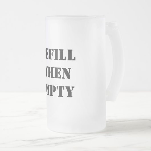 Chope Givrée Remplissage en cas d'ennui vierge (Devant droit)