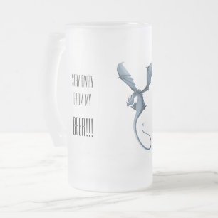 Chope Givrée Restez à distance de ma bière, bébé dragon en 