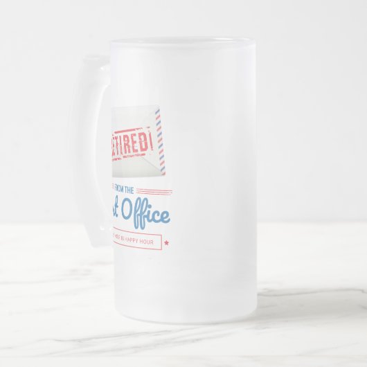 Chope Givrée Retraité Poste Travailleur Mailman Parti de retrai (Devant gauche)