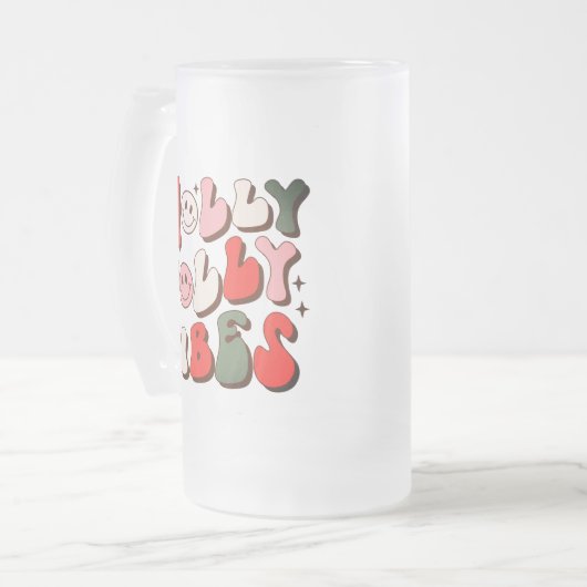 Chope Givrée Retro Noël Holly Jolly Vibes Vacances tendance (Devant gauche)