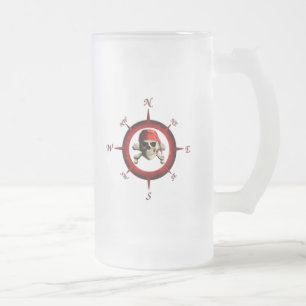 Chope Givrée Rose de boussole de pirate